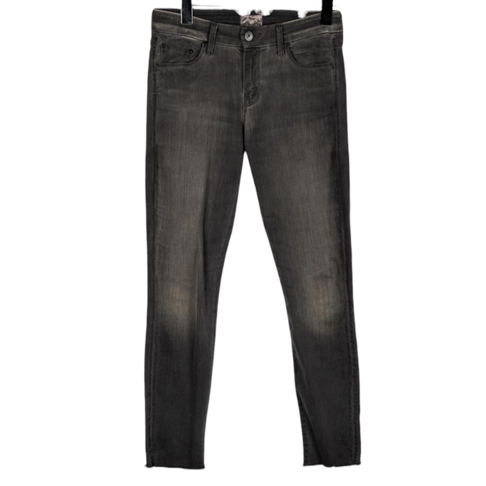 MOTHER “Looker Ankle Fray” Jeans in Deep Voodoo (gray) Size 26 - Picture 6 of 10